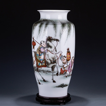 Reinstrumental painting altar chicai National advanced arts and crafts Master of the Year Spring Horse Season Grand Jitou vase