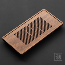 Japanese-style heavy bamboo tea tray simple drawer type tea table household water storage tray kung fu tea set drain pan dry bubble table