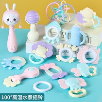 Baby baby gripping to bitten water to cook soft gum 0-3 boy girls puzzle early to teach tooth gum newborn kid rocking the bell