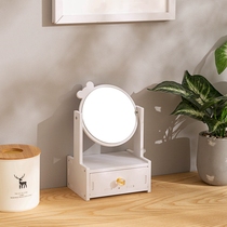 Mirror makeup mirror desktop desktop storage box integrated home bedroom dressing table cosmetics drawer rack