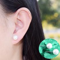 Buy one send a Korean retro S925 pure silver ear nail female minimalist earrings Temperament Anti Allergy Pearl Trinkets