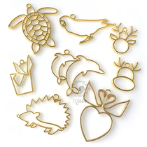 miss Chen diy crystal drop glue uv resin glue small animal series Metal frame elk Swan