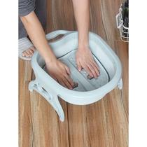 Foldable foot bucket plastic foot wash basin large household foot tub portable over calf foot wash bucket high bucket