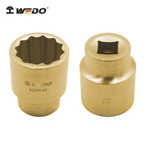 WEDO dimension AL104 aluminum bronze explosion-proof sleeve head (1 2 square) sleeve spark-free tool customization