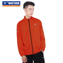 victor victory new badminton sports long sleeve jacket autumn winter money for men and women comfortable and breathable training 95608