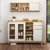 Nordic sideboard modern minimalist household tea cabinet wine cabinet kitchen cupboard storage cabinet locker paint-free board