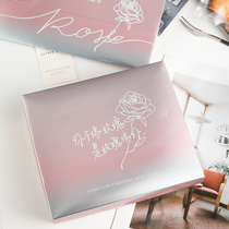 Snowflake crisp nougat packaging box gift niuza biscuits Tanabata Valentines Day gift box high-end candy box