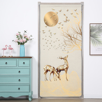 Cotton door curtain winter warm windproof thickened bedroom home partition curtain free of punch and insulated door curtain anti-chill