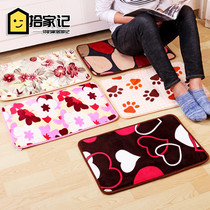 Thickened European-style household living room bedroom floor mat Porch mat Entry door absorbent non-slip doormat Carpet foyer floor mat