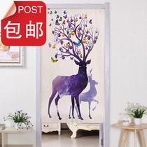 Half curtain c study printing word fashion folio decoration split color personalized kitchen cloth door curtain 65*70100*15