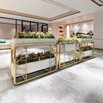 Galvanized sheet flower box wrought iron combination outdoor fence flower trough sales department flower pot courtyard indoor flower bed partition fence