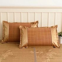 Summer mat pillowcase Ice silk pillowcase Summer cool adult rattan pillowcase Single bamboo pillowcase pair shot 2