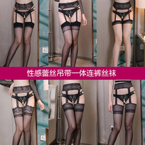Sexy Spice Silk Socks Female seductive lace harness with pantyhose pantyhose slim style Spicy Clairvoyant LEGS LONG BARREL SILK SOCKS