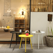 Nordic Side Several Balcony Iron Art Storage Trays Mini Round Tea Table Modern Brief a few sofa corner a few