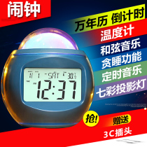 Alarm clock students use childrens silent bedroom luminous electronic bedside clock creative personality lazy multi-function small alarm