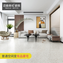 Meisen English terrazzo particles soft marble tiles 800X800 bathroom floor tiles non-slip wear-resistant