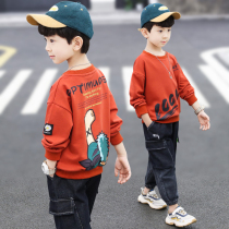 Boys autumn dress Long sleeves T-shirt 5 45 67 80 80 year-old Children boy blouses cool and handsome spring autumn