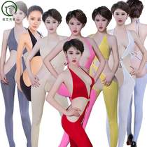 The temptation of popularity desire sleeveless nylon ultra-thin game high-play body body body suit perspective QingQu Shebin tight fit