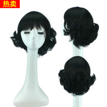 Mother wig short hair female elderly with cheongsam wig old Shanghai 70 s women curly hair female hair realistic