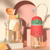 Childrens water cup ppsu material baby drinking water cups with straws for portable nursery girl kettle Summer
