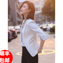 JOVKATTI summer thin small suit short jacket fashion temperament white-collar work occupation suit overalls