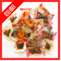 Weihai specialty Bei Jia Si spicy small seafood ready-to-eat prawns conch meat pearl Bobby tube fish 500g