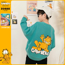 (Garfield IP) left West childrens clothing boy clothes autumn clothes 2021 new middle and big childrens spring and autumn coat tide