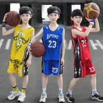 Boy suit children summer dress sleeveless vest two sets CUHK child speed dry clothes sportswear childrens basketball service wave