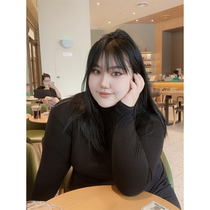 Spring loaded with big code womens fat sister 200 catty Modale hit undershirt high collar for a T-shirt covered with undercoat