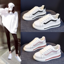 Europe station small white shoes women 2022 spring new 100 hitch mesh red air cushion thick bottom casual sneaker women ins tide