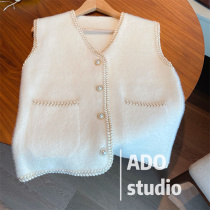 V collar cardio-style sweaty breeze waistcoat female Korean version 2022 spring autumn new loose vest blouses Camshoulder fall