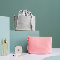 Lazy drawstring cosmetic bag large capacity simple portable net red ins Super Fire Wind travel cosmetics storage bag women