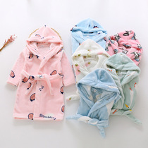 Golden big material Childrens bathrobe bathrobe swimming towel material male and female baby baby Autumn Winter