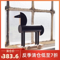 Czech handmade wooden sliding Pegasus ornaments children sliding toy horse assembly toy gift box