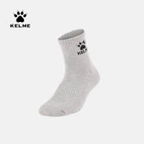 KELME towel bottom sports short tube socks breathable running non-slip middle tube casual socks mens and womens fitness