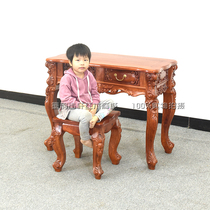 Mahogany furniture home study Myanmar rosewood European style small desk solid wood Chinese style desk antique writing desk