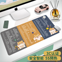 Computer desktop warm hand heating pad office heating mouse pad student warm table pad writing desk super large warm table treasure