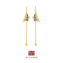 Go to flower-to-flower earrings country Wind original butterfly Stream Su Everyday Fashion 100 Hitch