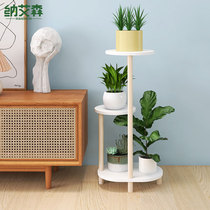 Flower Shelf Living Room New Styling Modern Simple Flower Pot Shelf Wood Indoor Multilayer TV Side Plant Putting Shelf