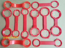 Drink bottle handle buckle large bottle vinegar double-hole hand carrying button peach juice portable sesame oil four-even plastic pull-ring plastic bucket