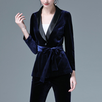 Phoenix gold velvet suit women fashion casual temperament coat slim slim interview top 2021 New