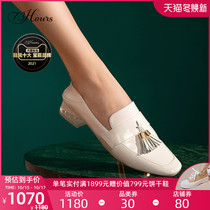 73Hours womens shoes train diary autumn small white shoes women a pedal happy shoes JK uniform shoes low heel single shoes