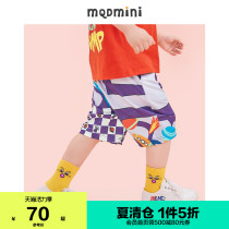 S]MQD childrens clothing mens childrens 21 summer full edition knitted pants five-point pants shorts casual pants sports boys foreign