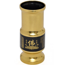 Brass light body perfume cylinder scenework with Buddha supplies bicolor-perfume cylinder line fragrant sipholor with fragrant siphons of incense.