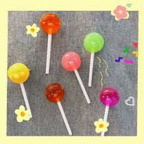 Korean version of ins style childrens fun lollipop brooch funny cute candy pin bag student clothes accessories decoration