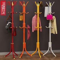 Wrought iron standing bag economy bag rack single pole creative adhesive hook hanger floor bedroom bedside storage