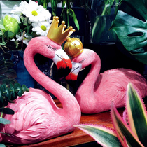 ins decorative resin large flamingo couple ornaments wedding props wedding gifts creative wedding gifts