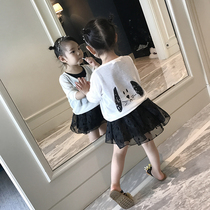 2021 childrens clothing Summer Girl thin knitted cardigan air-conditioned shirt childrens baby cartoon sunscreen jacket coat