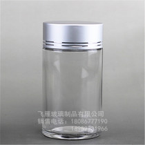 200ml glass bottle Medical medicine bottle wide mouth bottle Dendrobium bottle black wolfberry bottle Health products glass packaging bottle