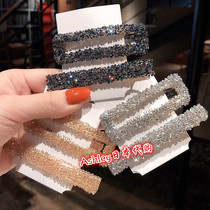 Japanese GP Lady Brief Retro Square Side Clip Water Drill Hairpin Hairpin Clip Girl Clip Girl Clip Headwear